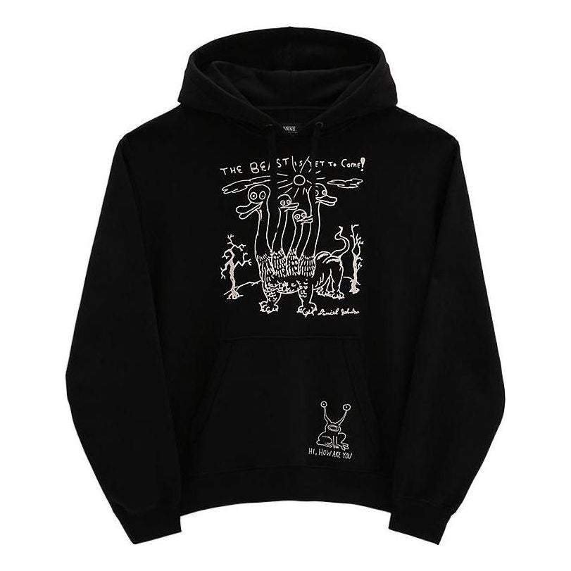 Vans x Daniel Johnston Pullover Hoodie 'Black' VN0A7SFJBLK