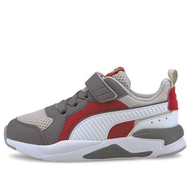 (PS) PUMA X-Ray AC Sports Sneakers White/Grey/Red 372921-07