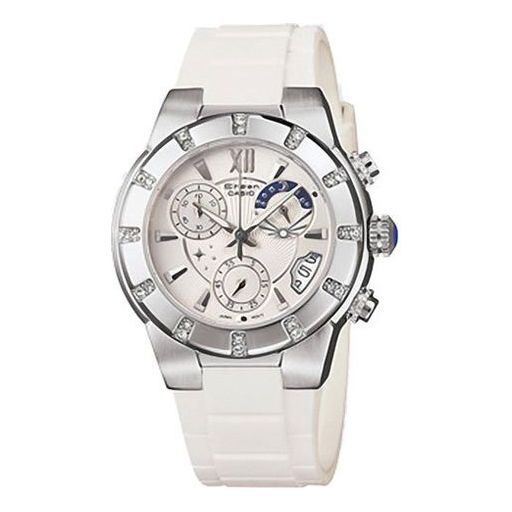 CASIO Waterproof SHEEN White Analog SHN-5502-7ADR