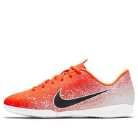 (GS) Nike Mercurial Vapor 12 Academy IC 'White Orange' AJ3101-801