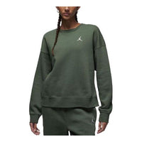 (WMNS) Air Jordan Brooklyn Fleece Crewneck Sweatshirt 'Green' FN4491-337