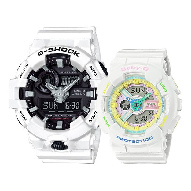 CASIO Baby-G 'White' BA-110TM-7APR+GA-700-7APR