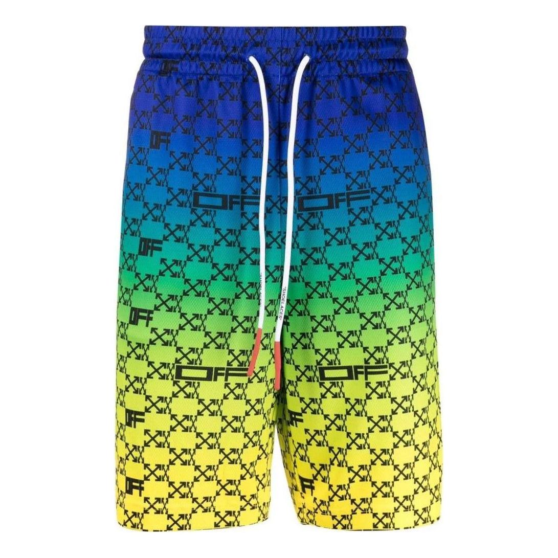 Off-White SS22 Gradient Printing Shorts Multicolor OMVH025S22FAB0018410