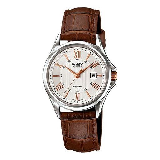 CASIO Lineage Series Elegant Watch Brown Analog LIS-203L-7AV