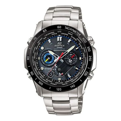 Casio Edifice Analog Watch 'Silver Black Metallic' EQW-M1000SV-1A