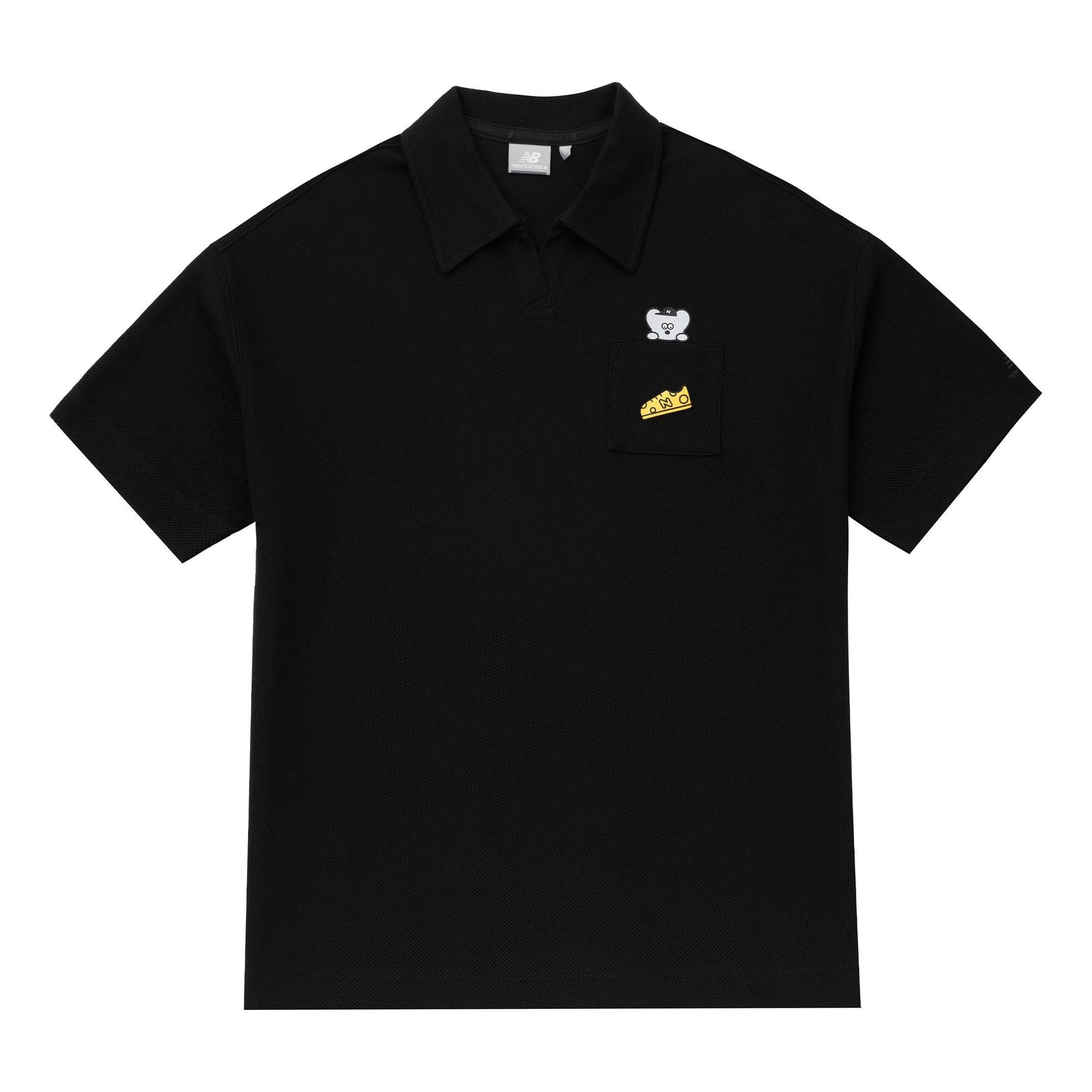 (WMNS) New Balance x SEIJI ANDY Polo Tee Asia Sizing 'Black' 5FD26272-BK