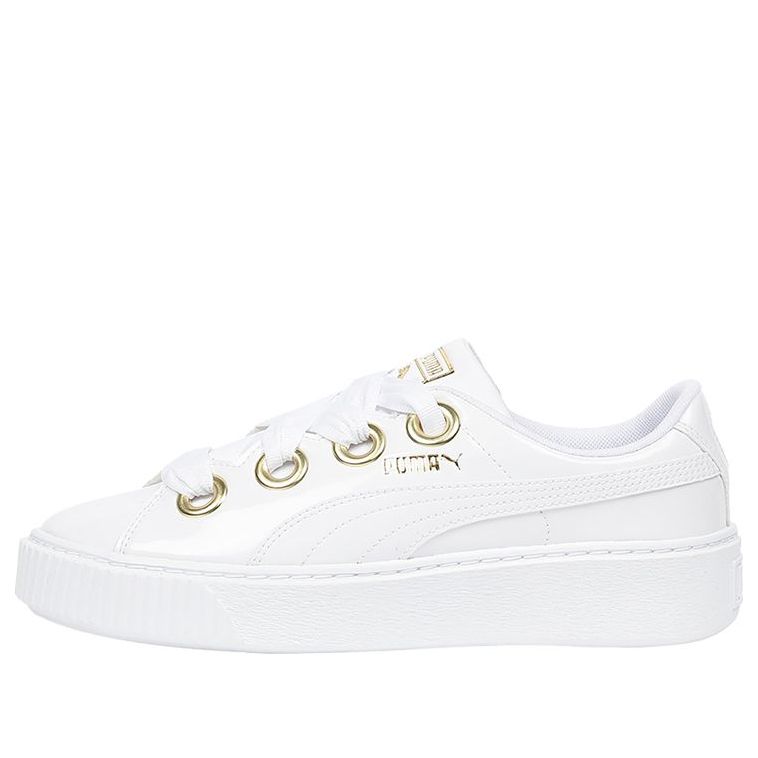 (WMNS) PUMA Platform Kiss Patent 'White Gold' 366012-02