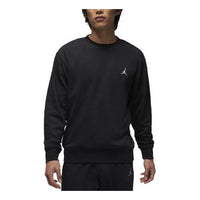 Air Jordan Essentials Loopback Fleece Crew-Neck Sweatshirt 'Black' FQ1864-010