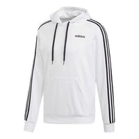 adidas 3-stripes Alphabet Printing Sports Loose Hoodie 'White Black' ED6067