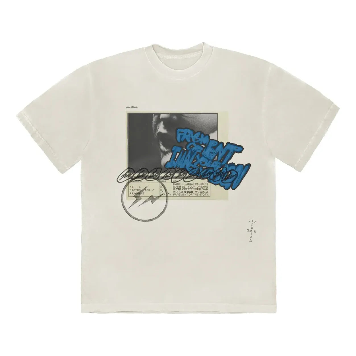 Travis Scott Cactus Jack For Fragment Manifest T-Shirt 'White' CJFN-SS28
