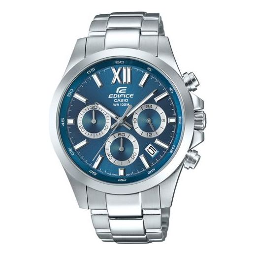 CASIO EDIFICE Sapphire Crystal Mens Silver Analog EFB-600D-2A