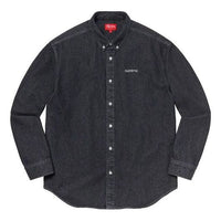Supreme Classic Logo Denim Shirt 'Black White' SUP-FW20-271
