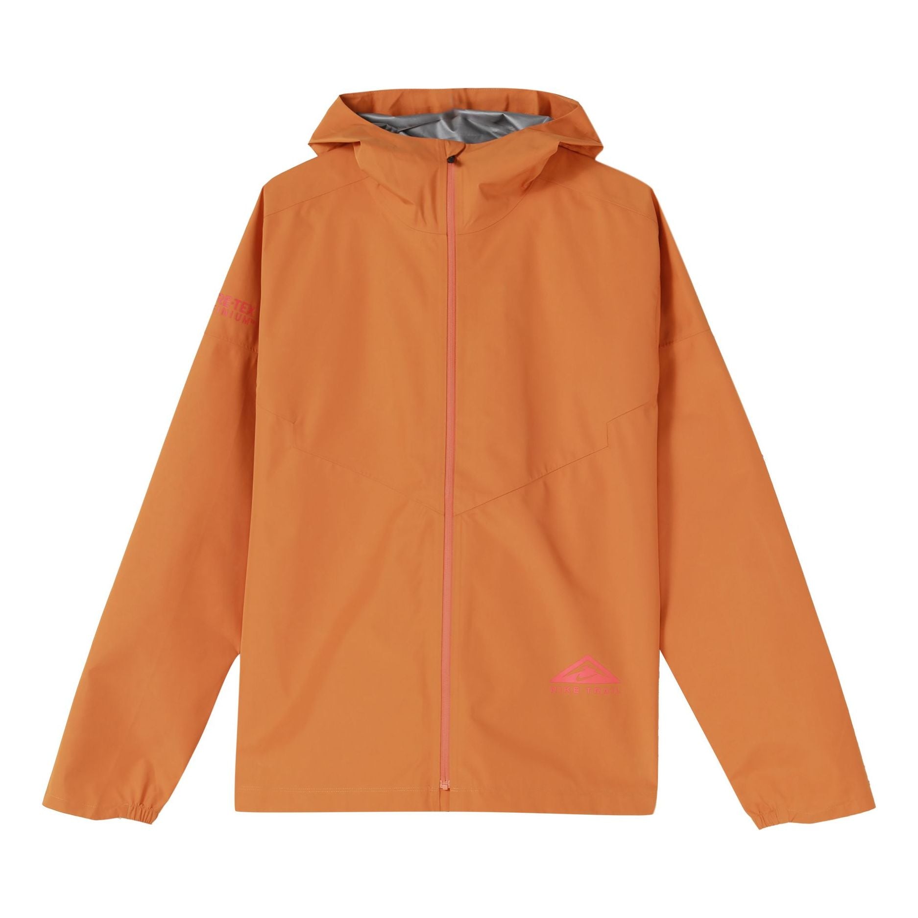 Men's Nike Trail Series Gore-Tex Solid Color Micro Mark Logo Printing Zipper Hooded Jacket Light Curry Yellow DM4660-738