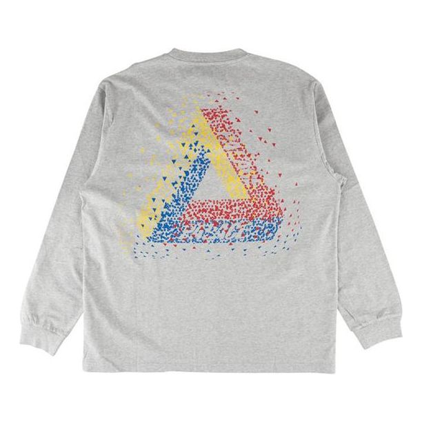 PALACE Mosaic Triangle Long Sleeves Unisex Gray P13LS011