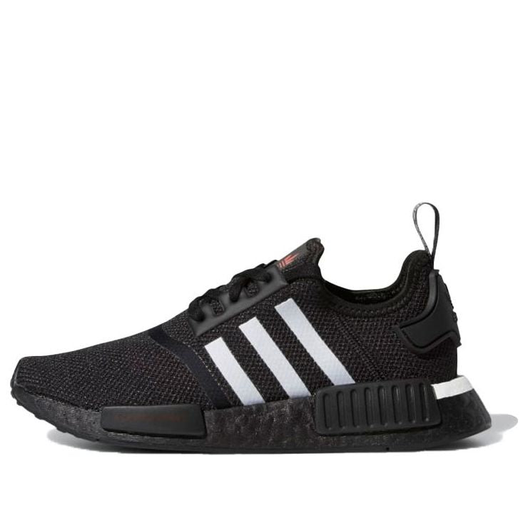 (GS) adidas NMD_R1 J 'Japanese Side Print - Black White' H01927