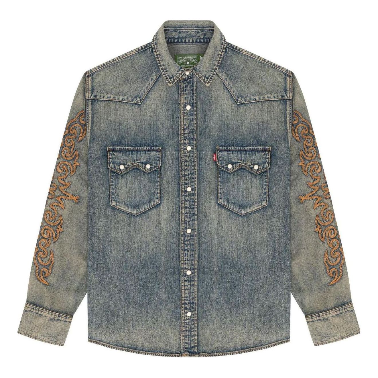 Denim Tears x Levi's Western Stitch Denim Shirt 'Worn Indigo' A5616-0000