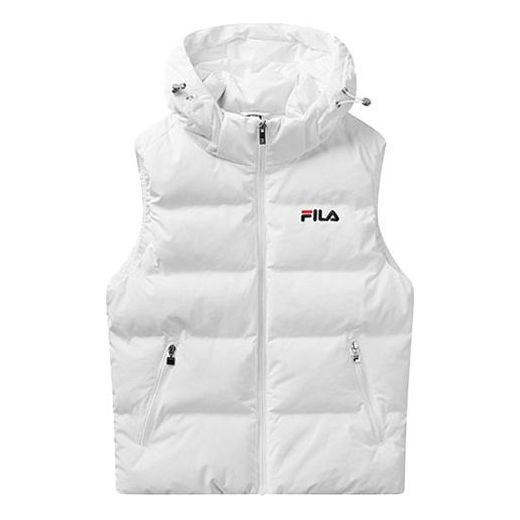 FILA protection against cold Stay Warm hooded down Jacket vest White F51M048923F-WT
