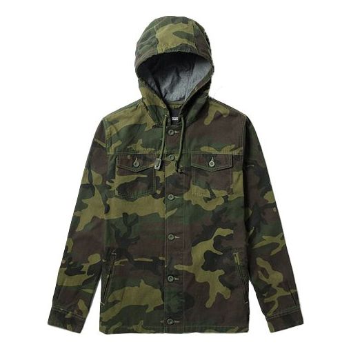 Men's Vans hooded Coach Jacket Camouflage VN0A36JLTJS