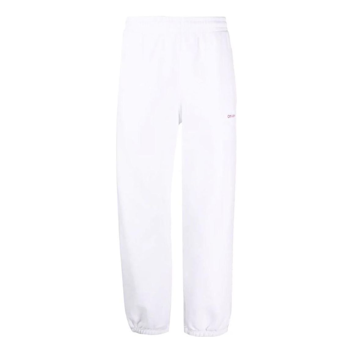 Men's Off-White SS22 Solid Color Arrow Pattern Sports Pants/Trousers/Joggers Loose Fit White OMCH029S22FLE01201320132
