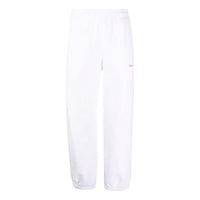 Men's Off-White SS22 Solid Color Arrow Pattern Sports Pants/Trousers/Joggers Loose Fit White OMCH029S22FLE01201320132