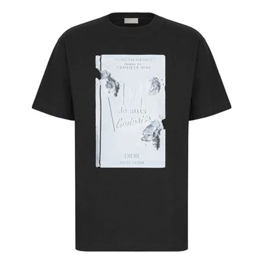 DIOR SS20 Daniel Arsham Faded Books 3D Print For Men Black 023J615D0554_C988