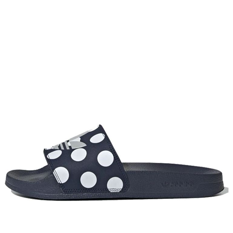 (WMNS) adidas Adilette Lite Slides 'Trefoil Logo - Polka Dot Navy' FU9148