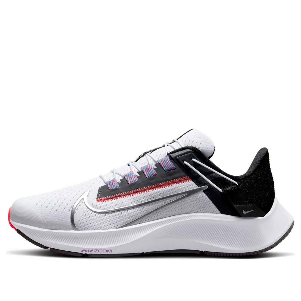 (WMNS) Nike Air Zoom Pegasus 38 FlyEase Wide 'White Metallic Silver' DA6700-101