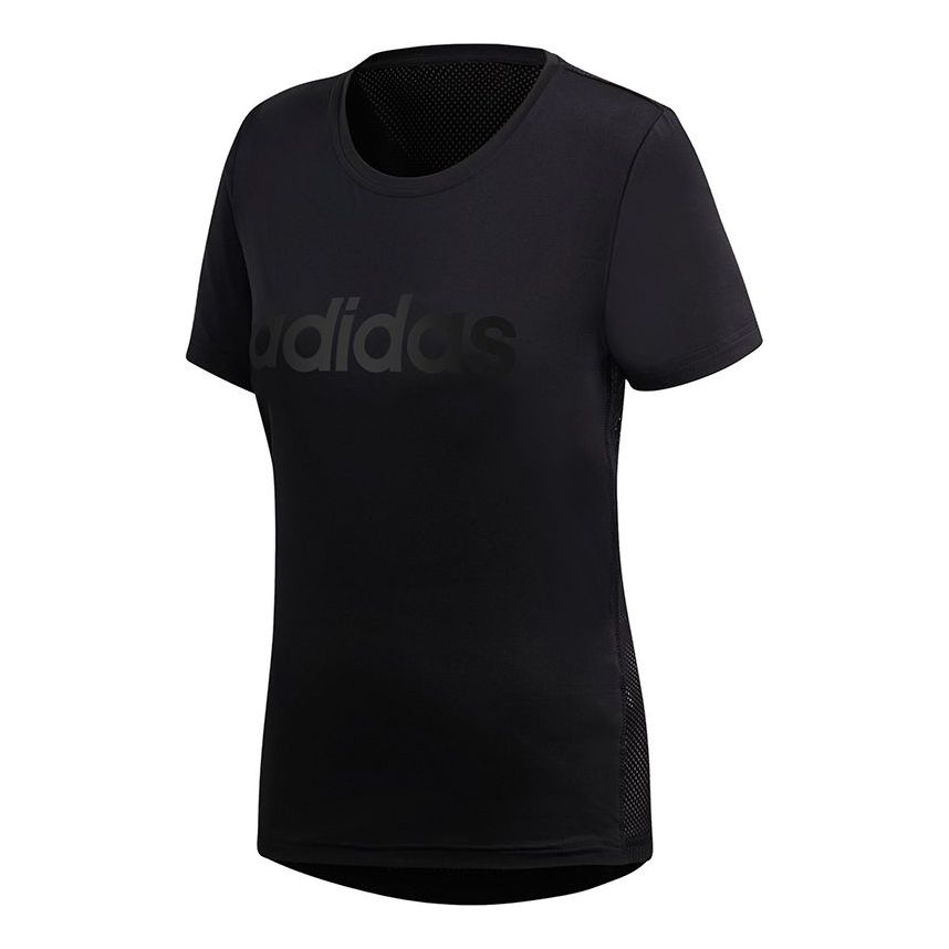(WMNS) adidas Design 2 Move Logo T-Shirt Asia Sizing 'Black' DS8724