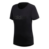 (WMNS) adidas Design 2 Move Logo T-Shirt Asia Sizing 'Black' DS8724