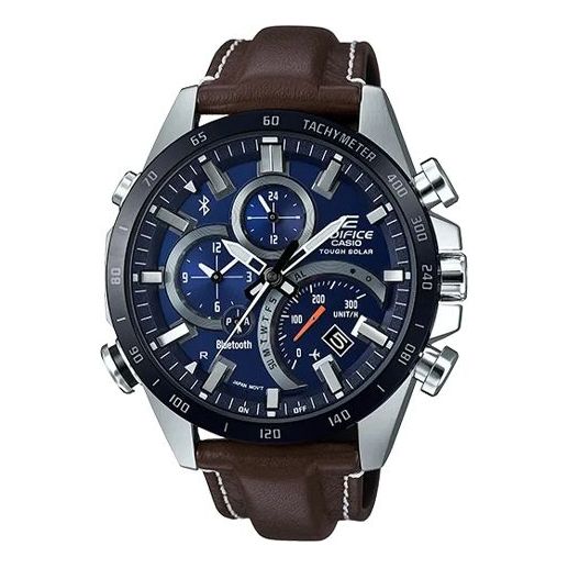 CASIO EDIFICE Quartz Waterproof Solar Powered Mens Brown Analog EQB-501XBL-2A