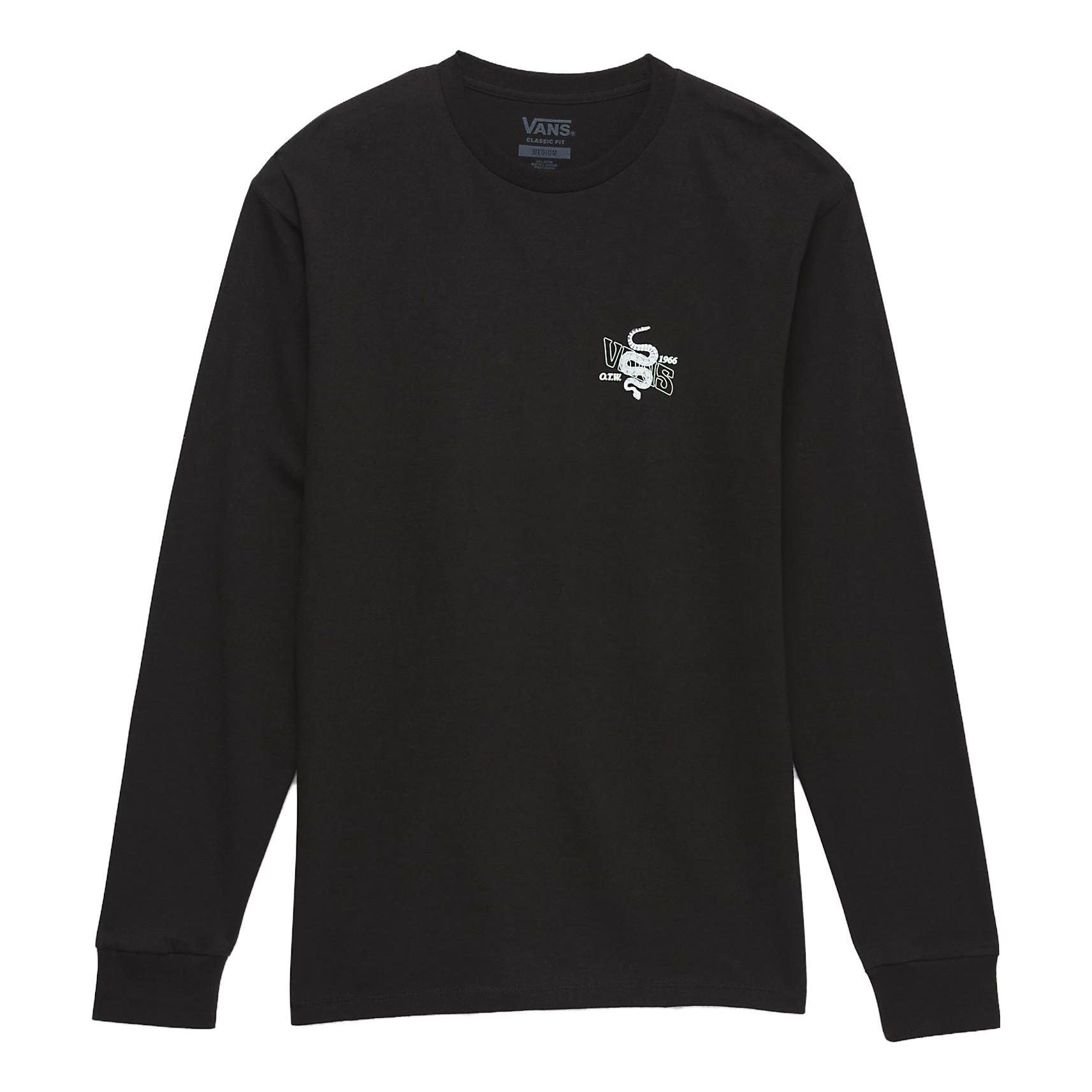 Vans Distorted Snake Long Sleeve T-Shirt 'Black' VN0008TABLK