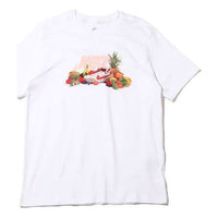 Men's Nike Fruit Printing Round Neck Short Sleeve White T-Shirt DQ1052-100