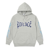 PALACE Labyrinth Hood Grey Marl Large Logo Pocket Unisex Gray P20CS170