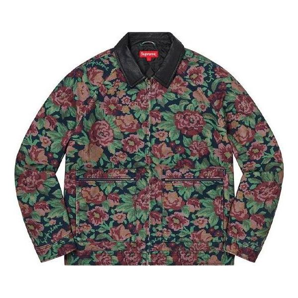 Supreme FW20 Week 9 Leather Collar Work Jacket 'Multicolor' SUP-FW20-228