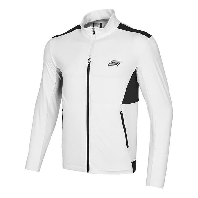 Skechers Letter Printed Woven Sport Jacket 'White Black' P221M011