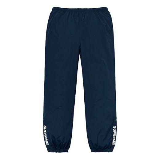 Supreme FW18 Warm Up Pant Navy Zipper Small Pants Unisex Navy Blue SUP-FW18-770