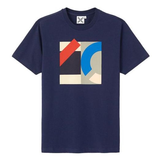 Men's KENZO SS21 Sports Round Neck Short Sleeve Blue FB55TS0254SJ-77