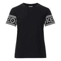 KENZO Letter Logo Round Collar Female Black F00-2TS793-985-99
