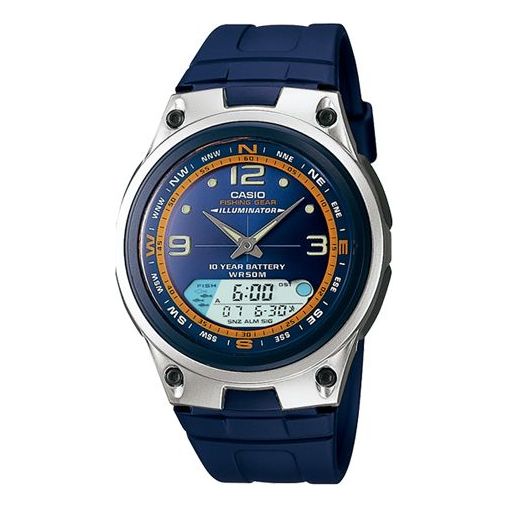 CASIO SilverBlue Analog/Digital Combo AW-82-2A2021