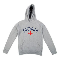Men's NOAH Logo Hooded Fleece Lined Gray SS1FW18HGY