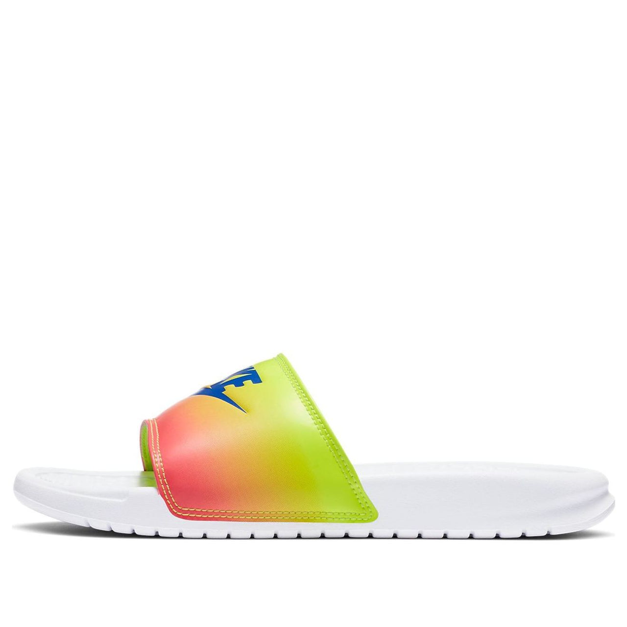 (WMNS) Nike Benassi JDI Sandal White/Red/Green 618919-123