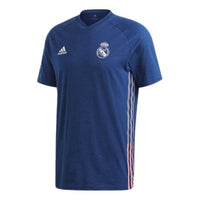 adidas Real Travel Tee Real Madrid Soccer/Football Sports Short Sleeve Navy Blue FR3874