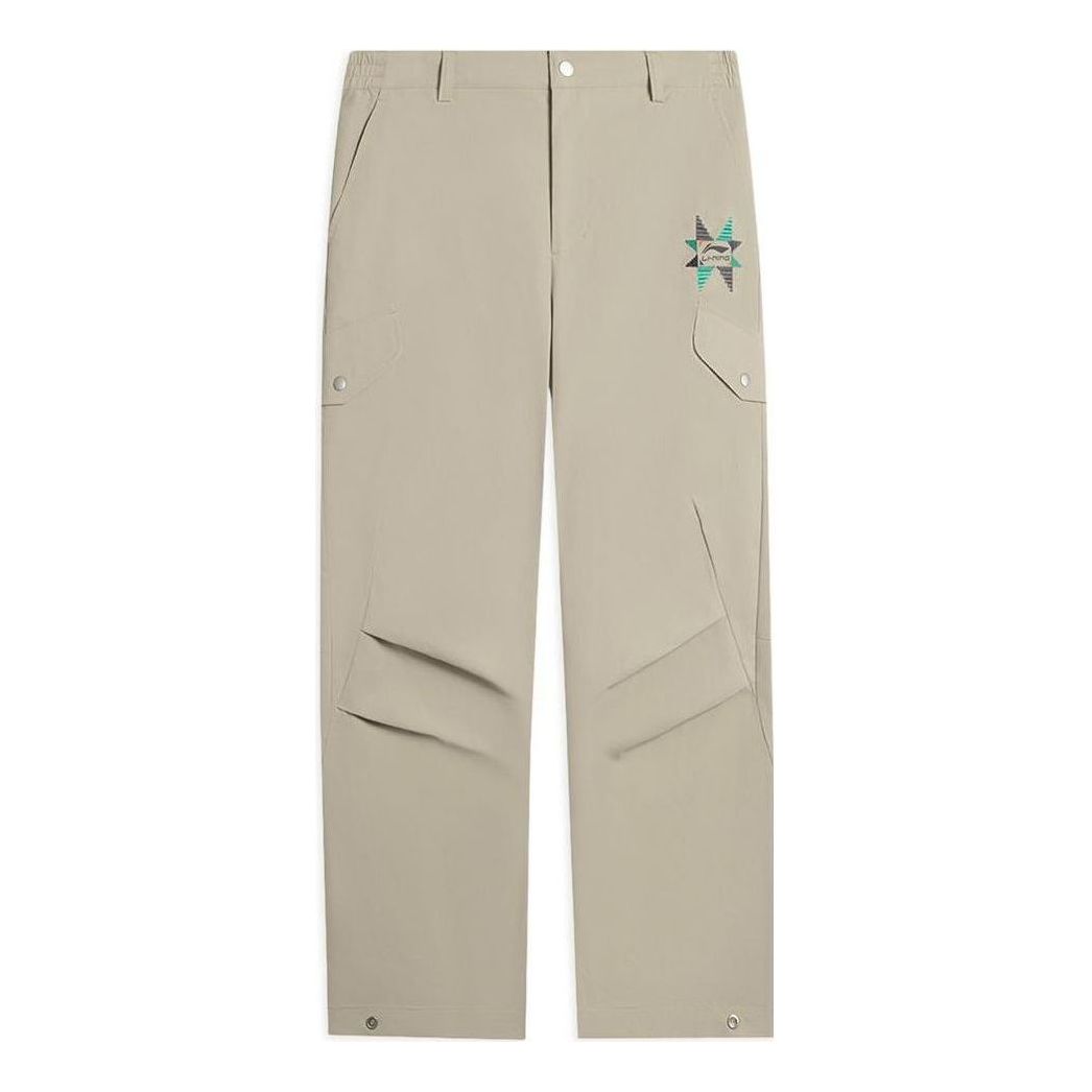 Li-Ning Classic Cargo Pants 'Beige' AKXSB41-2
