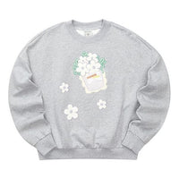 (WMNS) Skechers x XIAOLI Graphic Crew Sweater 'Grey White' L122W051