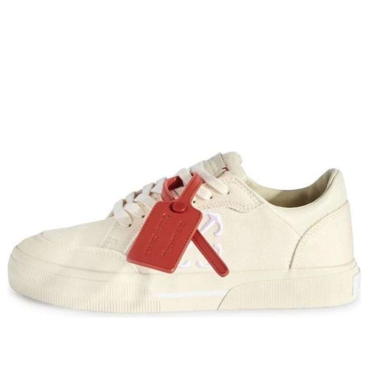(WMNS) Off-White New Low Vulcanized Canvas Sneakers 'Beige' OWIA288S24FAB0010301