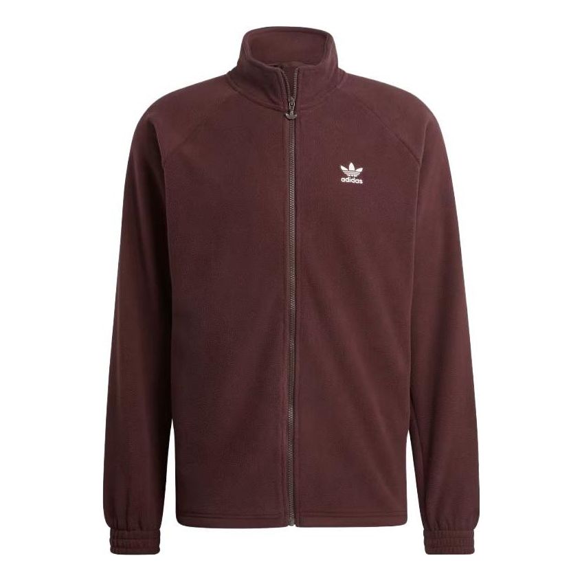 adidas Adicolor Classics Trefoil Teddy Fleece Jacket 'Brown' IK8383