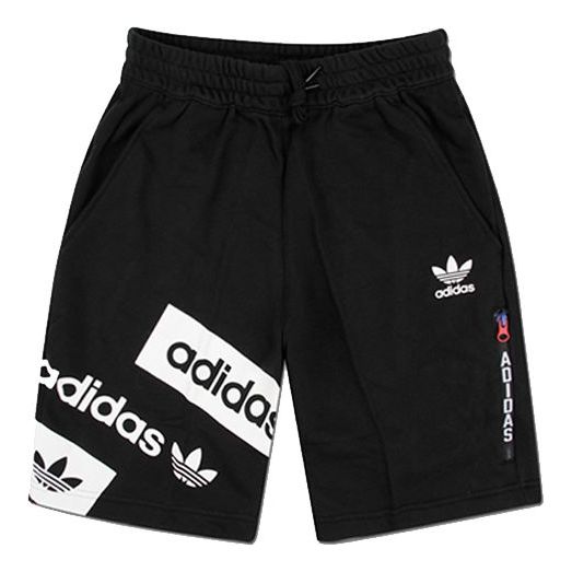 adidas originals logo Printing Shorts Black BQ0917