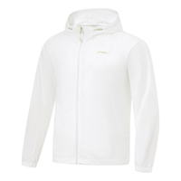 Li-Ning Logo Training Waterproof Hooded Jacket 'White' AFDT195-2