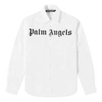 Palm Angels Classic Logo Shirt 'White Black' PMGA099C99FAB0010110