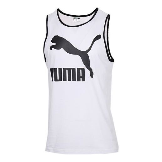 PUMA Classics Logo Tank 'White Black' 597456-02